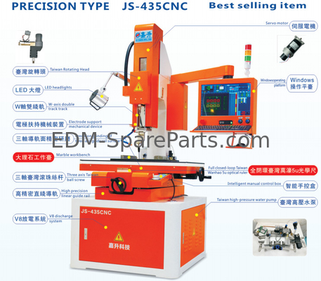 JS-435CNC Jiasheng Máquina de perfuração EDM de precisão automática 450 * 350mm