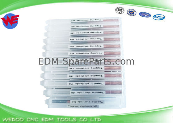 Comprimento feito sob encomenda EDM que rosqueia o cobre do tungstênio dos elétrodos M6 com furo de 1 milímetro do diâmetro